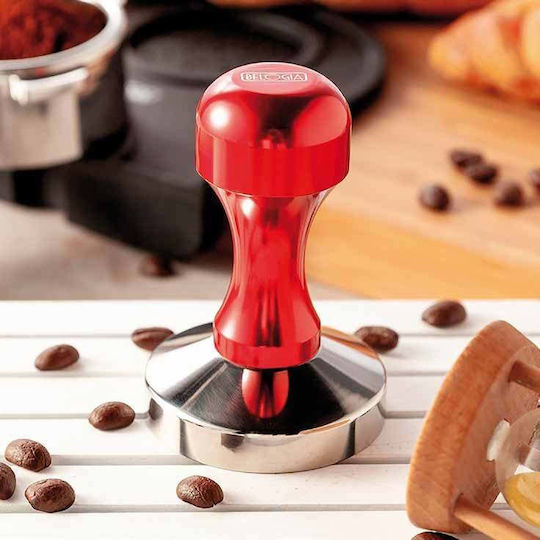 Belogia Cta Tamper with Flat Surface 58mm in Brown Colour