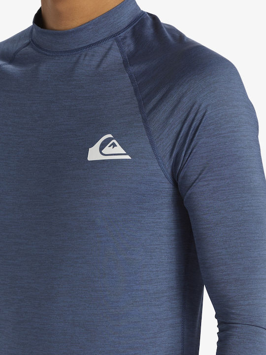 Quiksilver Ежедневна UPF 50 Мъжка Дълъг Ръкав Слънцезащитна Блуза Син