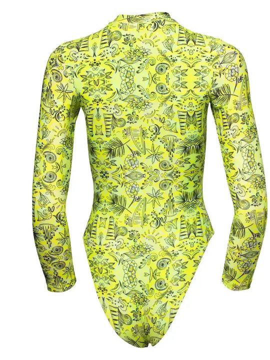 One Piece Swimsuit With Zipper Lightplay
