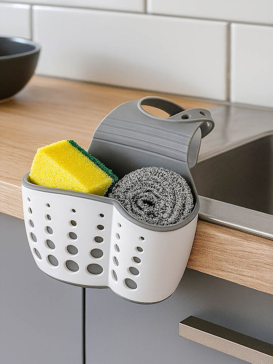 Keep it Handy Zeller Küchenspülen-Organisatoren Schwamm-Halter Aus Kunststoff Weiß