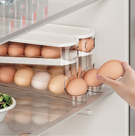 Automatic Transparent Egg Organizer Container Refrigerator Dispenser Automatic Transparent Egg Organizer Container Refrigerator Dispenser