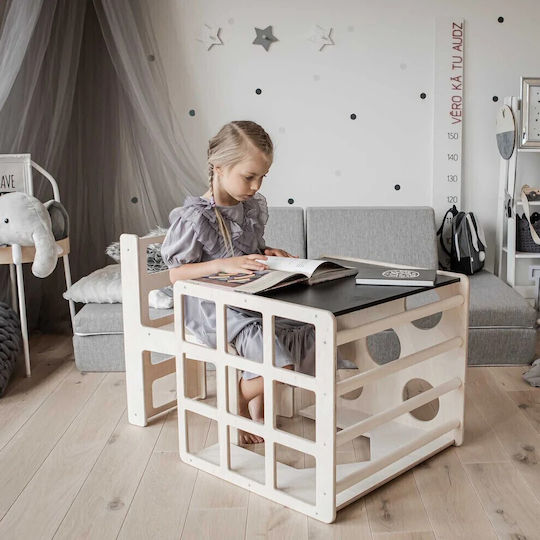 GINGER HOME Kinder Tische Set mit Stühlen für Malerei Beiges