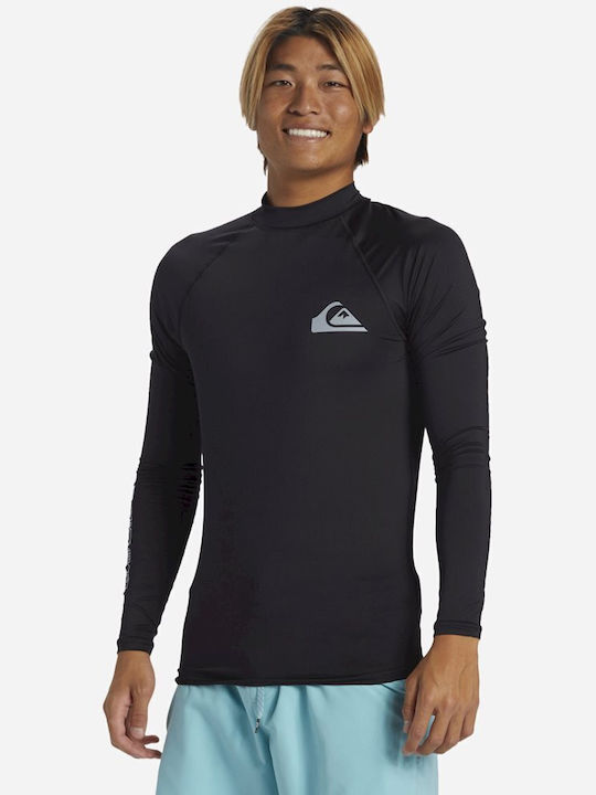 Quiksilver Everyday UPF 50 Men's Long Sleeve Sun Protection Shirt Black