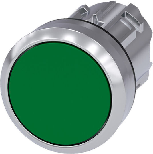 Driven Button 22mm Green Self-return Metal Ip69k Sirius Act 3su1050-0ab40-0aa0