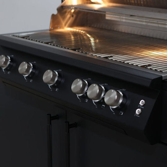 Brabura Fusion 500 RM Ψησταριά Υγραερίου Σχάρας 95x46εκ. με 5 Εστίες 20.50kW