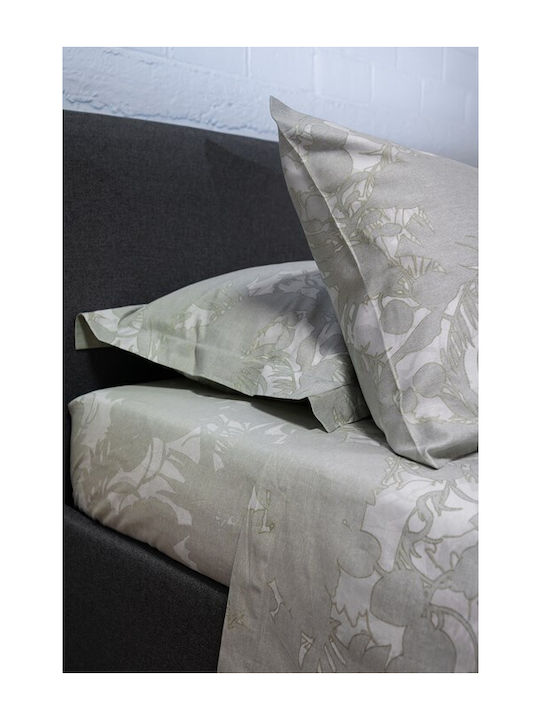 Biokarpet Σετ Σεντόνι Diamond 252 Amethyst Green-σετ Σεντόνια Μονά