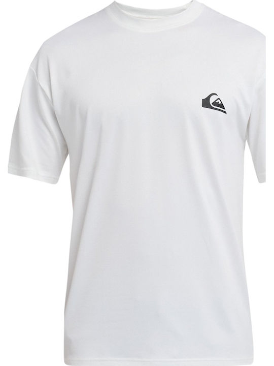 Quiksilver Everyday UPF 50+ Ανδρική Κοντομάνικη Αντηλιακή Μπλούζα Λευκή