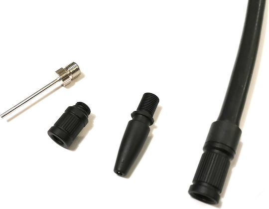 Flexible Hose Extension Set 17cm 3 Adapters Air Compressor Pump