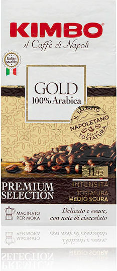 Kimbo Cafea Espresso Arabica Aroma Gold Ciocolată Măcinat 250gr