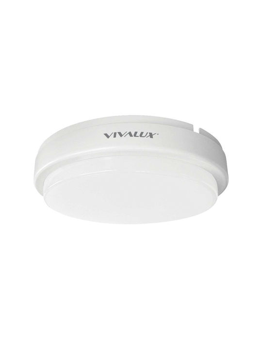 Vivalux Ellis Outdoor Ceiling Flush Mount with Integrated LED in White Color VIV003685