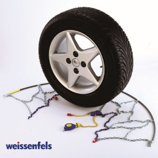 Weissenfels Anti Skid Chains 9mm Passenger Car 2 Pieces NM31100