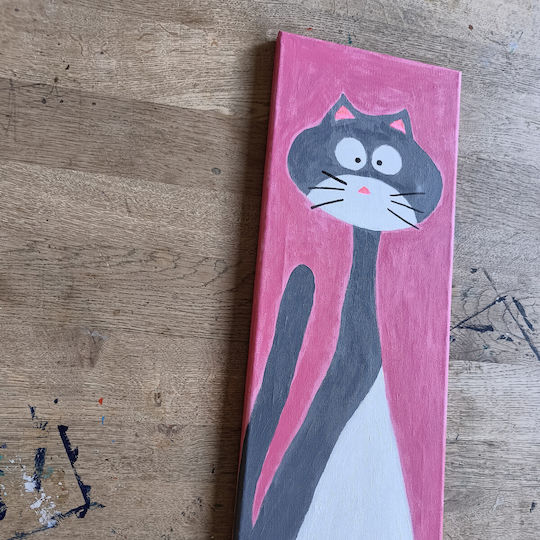 Extra Langes Katzenbild