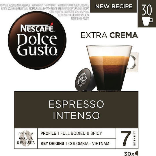 Nescafe Capsule Espresso Intens Intens Compatibile cu Aparat Dolce Gusto 30caps