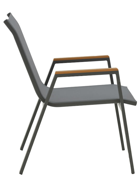 Outdoor Dining Set Dagyn Azelie 7 Pieces Grey