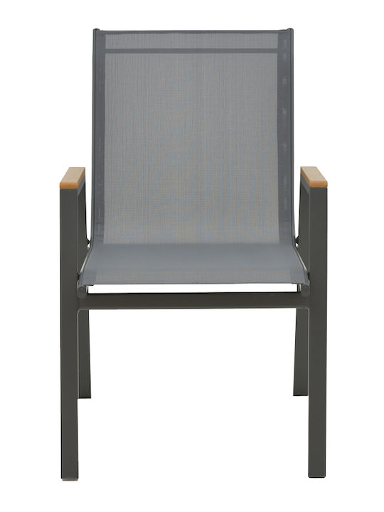 Outdoor Dining Set Dagyn Azelie 7 Pieces Grey