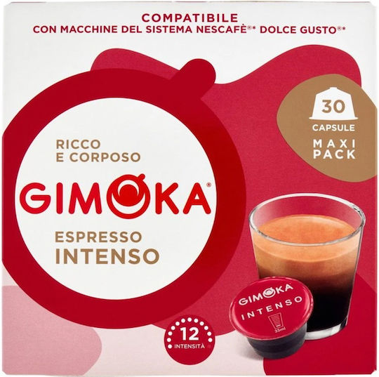 Gimoka Капсули Еспресо Съвместими с машина Dolce Gusto 30капси