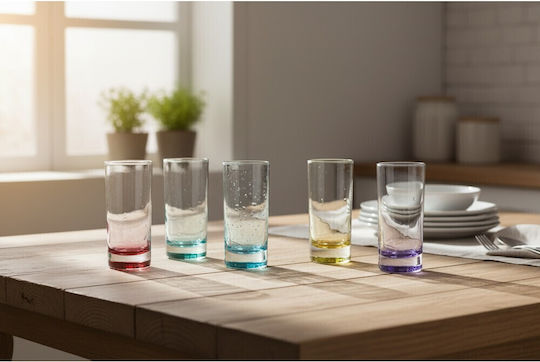 Domumart Set of Glasses Water made of Glass 280ml 6pcs