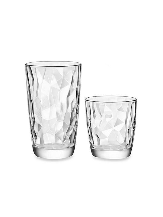 Diamond Set de pahare pentru apa din Sticlă 470ml 6buc