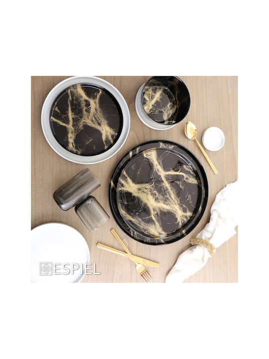 Espiel Iconic Set of Glasses Water / White Wine / Cocktail/Drinking made of Glass in Gray Color 6pcs