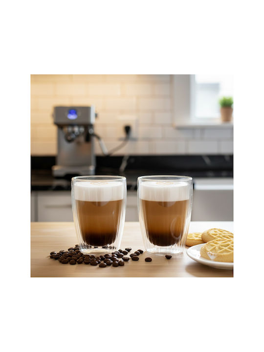 Excellent Houseware Σετ Ποτήρια από Γυαλί 350ml 2τμχ