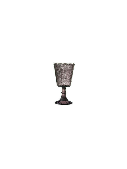 HFA Vintage Set of Glasses for White and Red Wine made of Glass in Purple Color Stemmed 300ml 6pcs