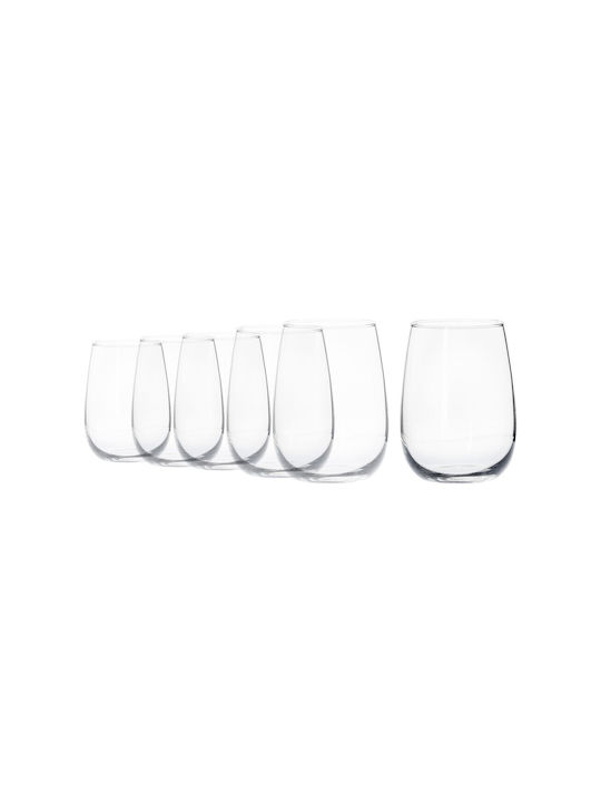 Borgonovo Set of Glasses Water made of Glass 6pcs
