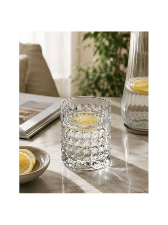 Diamond Set Gläser Whiskey aus Glas 285ml 6Stück