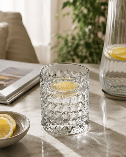 Diamond Set Whisky Brillen aus Glas 285ml 32918 6 Stück