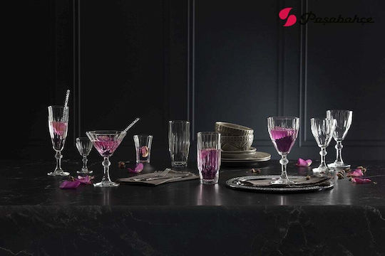Espiel Diamond Glass Set Red 12 Pieces