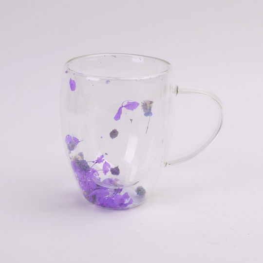 Wasser Glas Lila 350ml