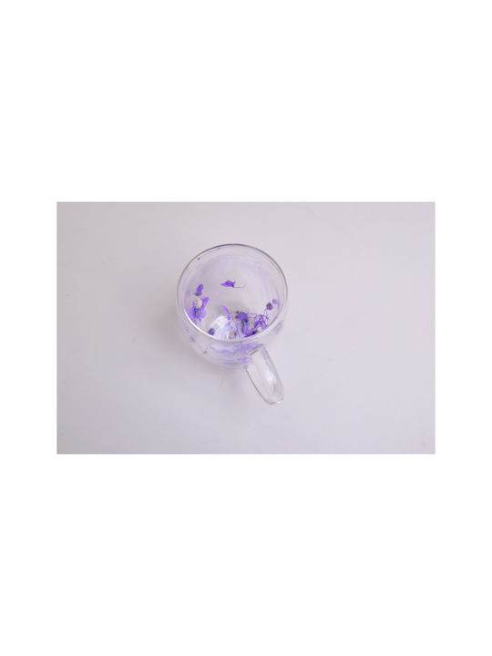 Чаша от Стъкло в Лилав Цвят 350ml