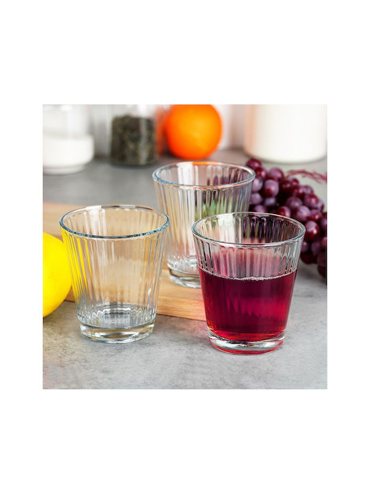 Excellent Houseware Σετ Ποτήρια από Γυαλί 220ml 3τμχ