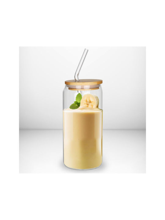 Camry Camry Kaffee/Freddo Wasser Glas mit Strohhalm 460ml