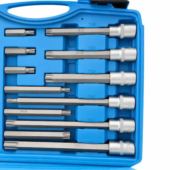 Σετ Καρυδάκια Μακριές Μύτες Torx 1/2" 32 Τμχ Gebo Tools
