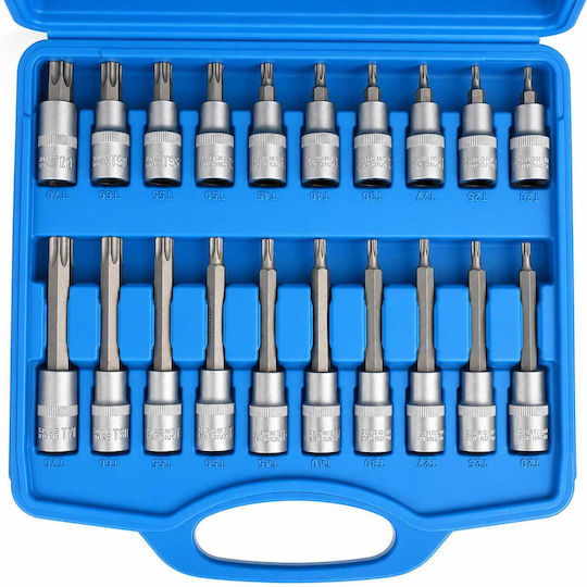 Σετ Καρυδάκια Μακριές Μύτες Torx 1/2" 32 Τμχ Gebo Tools