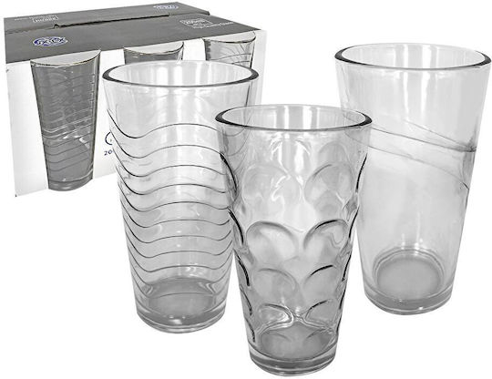 HOMie Set of Glasses made of Glass 200ml 12pcs