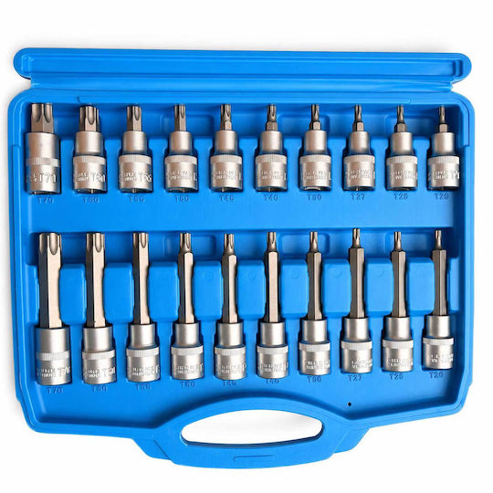 Σετ Καρυδάκια Μακριές Μύτες Torx 1/2" 32 Τμχ Gebo Tools