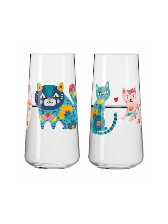 Ritzenhoff Pet Lovers #5 & #6 Set Cocktail/Drinking / Water Glasses Glass 614ml 2 Pieces