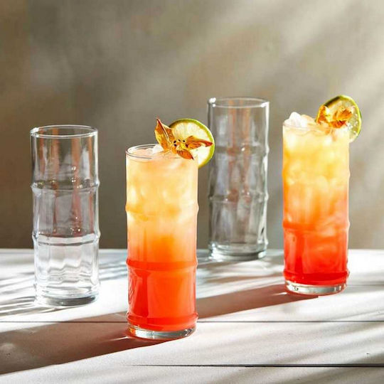 ONIS Tiki Bamboo Set of Glasses Cocktail/Drinking made of Bamboo 475ml 6pcs
