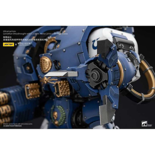Warhammer Horus Heresy Φιγούρα Δράσης Αναλογία 1/18 Ultramarines Leviathan Dreadnought Cyclonic Melta Lance Siege Claws Μεγέθους 29cm