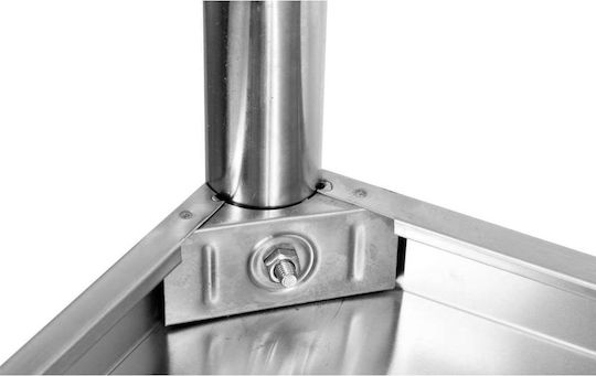 Yato Edelstahl-Arbeitstisch M80xB60xH85cm