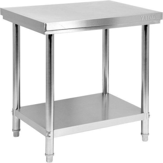 Yato Edelstahl-Arbeitstisch M80xB60xH85cm