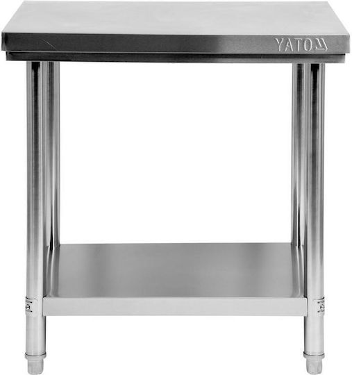 Yato Edelstahl-Arbeitstisch M80xB60xH85cm