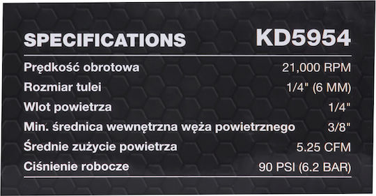 Kraft & Dele KD5954 Ευθύς Αεροτροχός