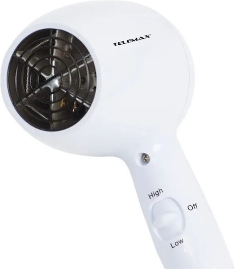 Telemax Uscător de păr pentru hotel Alb 1.5kW