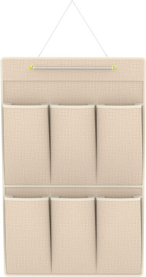 Tpster Stoff Aufhängen Aufbewahrungshülle für Kleidung in Beige Farbe 59x36cm 1Stück
