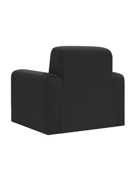 Polstersessel Schwarz Bouclé 88x90x77cm