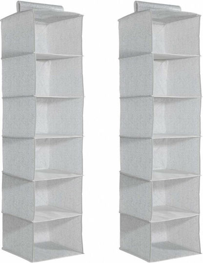 Navaris Stoff Aufhängen Aufbewahrungshülle für Kleidung in Gray Farbe 30x30x126cm 2Stück Navaris Stoff Aufhängen Aufbewahrungshülle für Kleidung in Gray Farbe 30x30x126cm 2Stück