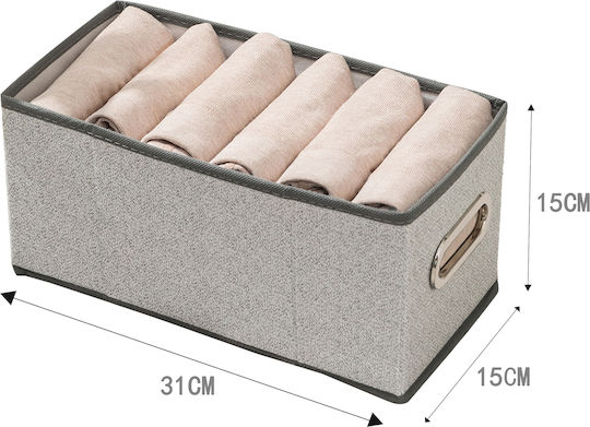 Tpster Drawer Organizer in Grey Colour 15x31x15cm Tpster Drawer Organizer in Grey Colour 15x31x15cm