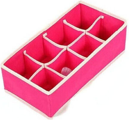 Alista Home Husă Textilă de Depozitare pentru Șosete / Cravate Roz 32x16x10cm Alista Home Husă Textilă de Depozitare pentru Șosete / Cravate Roz 32x16x10cm